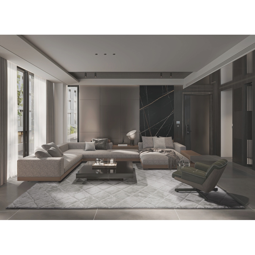 Neslīdīgs paklājs MODENA NEW 120x160 cm gaiši pelēks