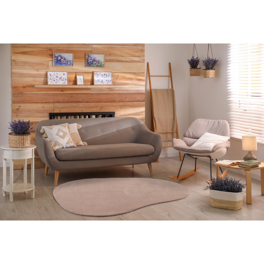 Neslīdošs paklājs LOREN 120x170 cm bēšs