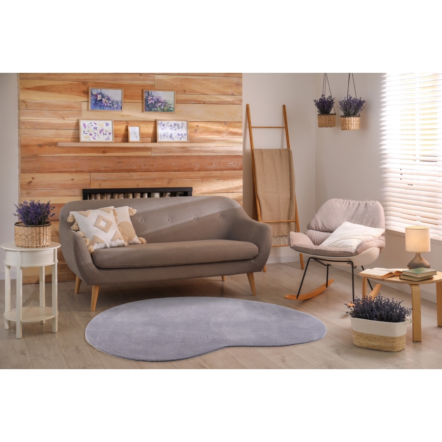 Neslīdošs paklājs LOREN 120x170 cm pelēks