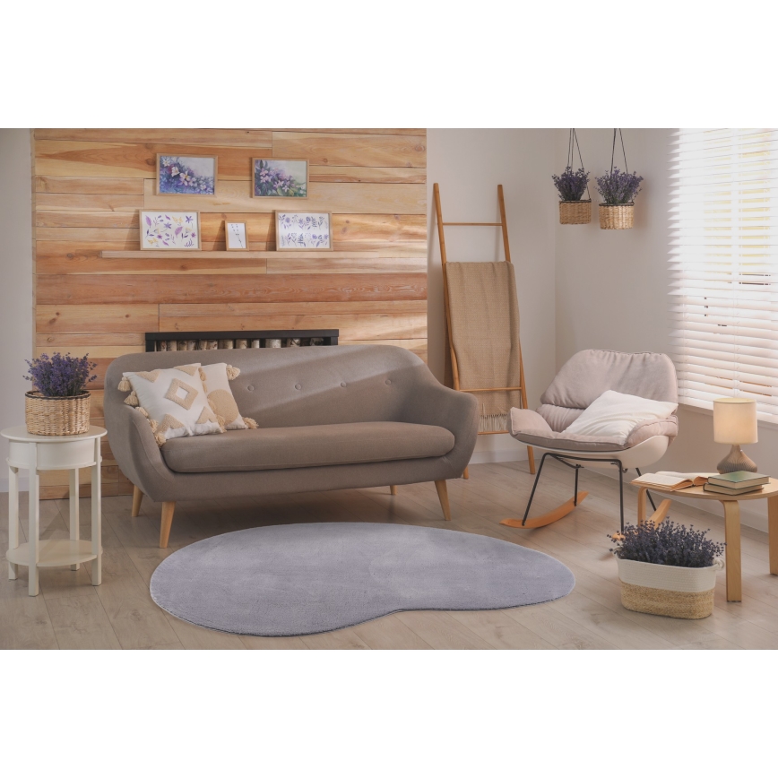 Neslīdošs paklājs LOREN 160x230 cm pelēks