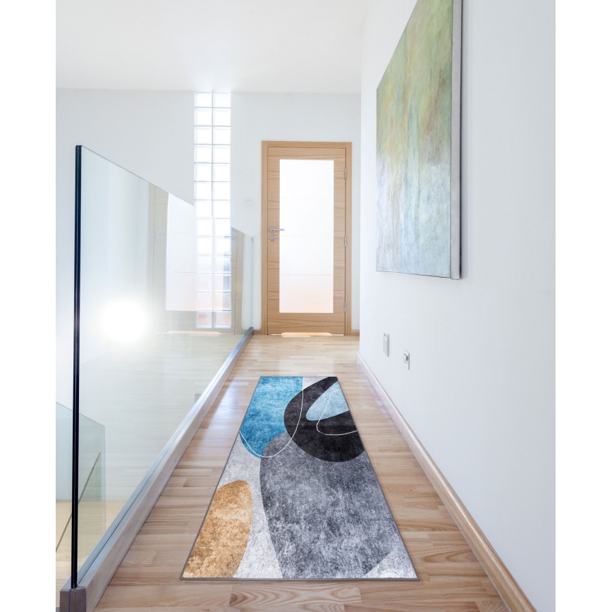 Neslīdošs paklājs PRINT SHINE 70x140 cm, daudzkrāsains