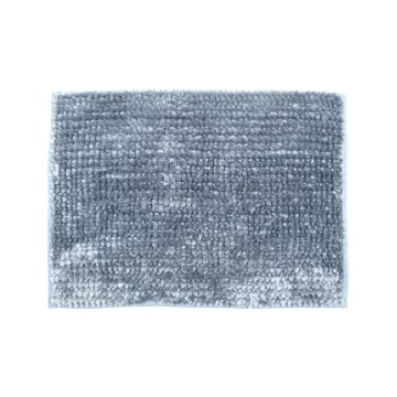 Neslīdošs vannas istabas paklājiņš CHENILLE 50x80 cm pelēks