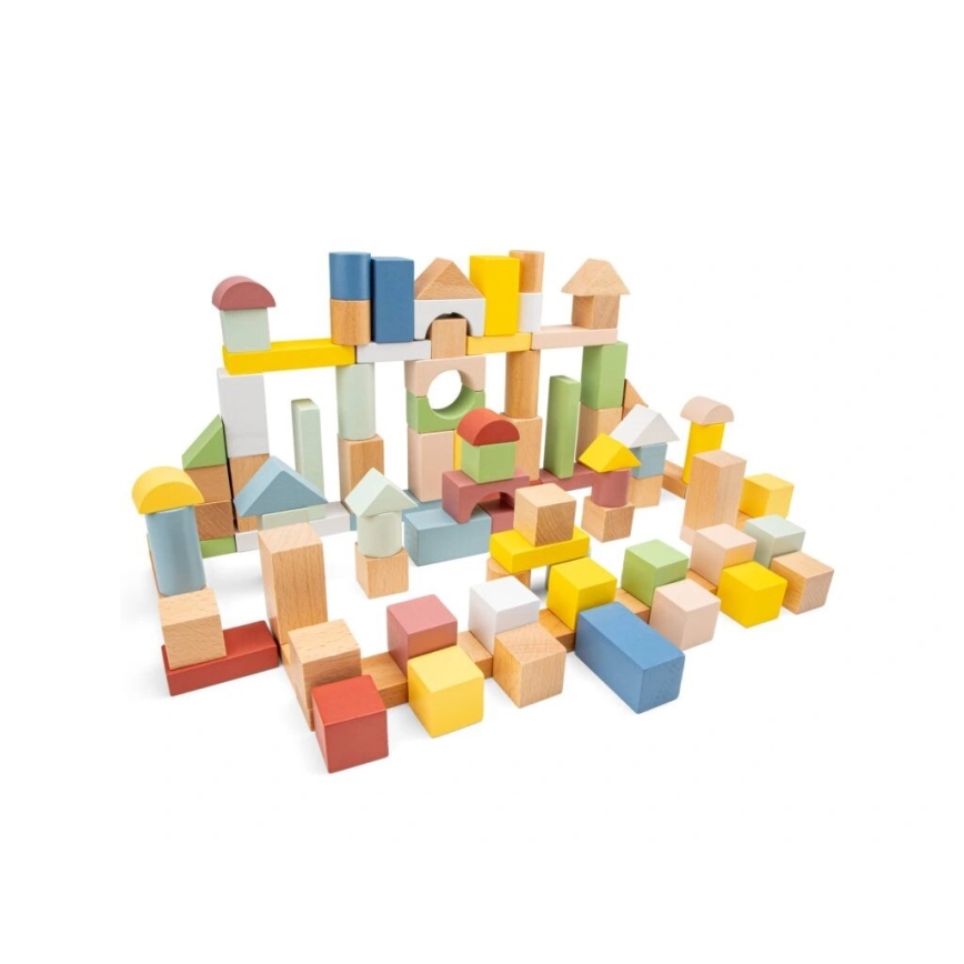 New Classic Toys - Koka klucīši 100 gab.