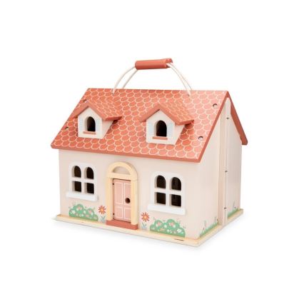 New Classic Toys - Koka leļļu māja sarkana
