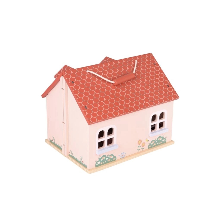 New Classic Toys - Koka leļļu māja sarkana
