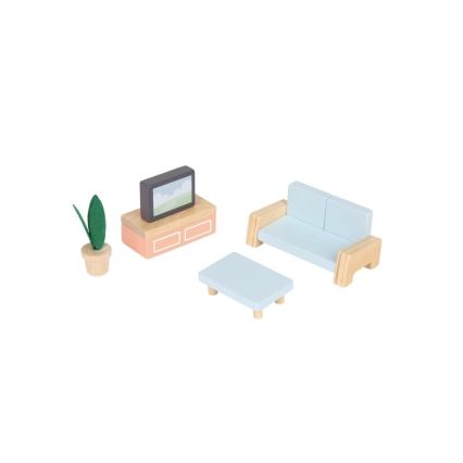 New Classic Toys - Koka leļļu māja sarkana