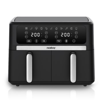 Niceboy AirFryer DUO - Duālais gaisa fritieris 9 l 2400W/230V