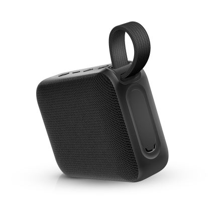 Niceboy Atom 4 - LED Bezvadu skaļrunis ar mikrofonu 6W/1000 mAh IP67 melna