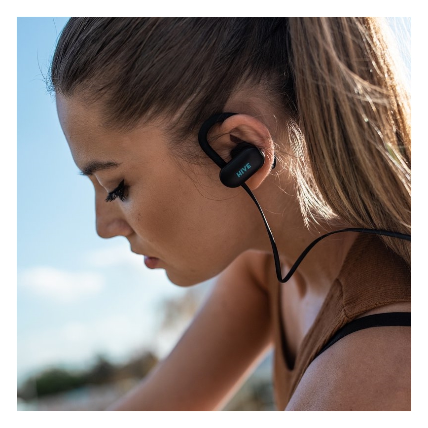 Niceboy HIVE sport 2 - Sporta austiņas ar mikrofonu IPX5 melna