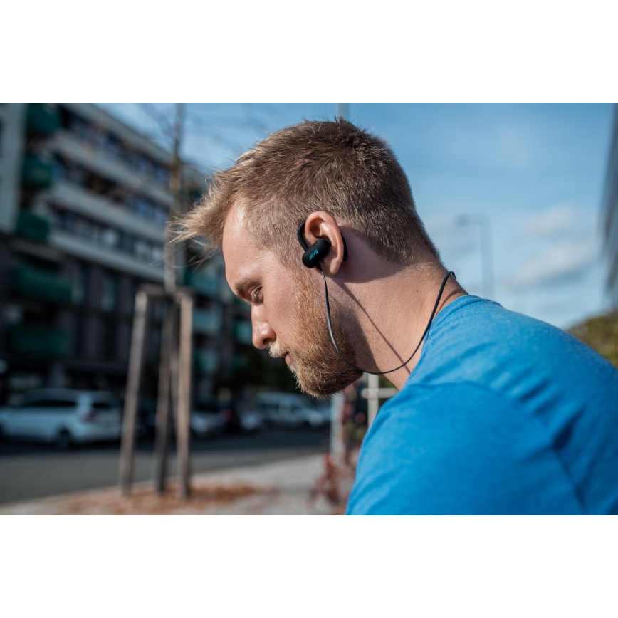 Niceboy HIVE sport 2 - Sporta austiņas ar mikrofonu IPX5 melna