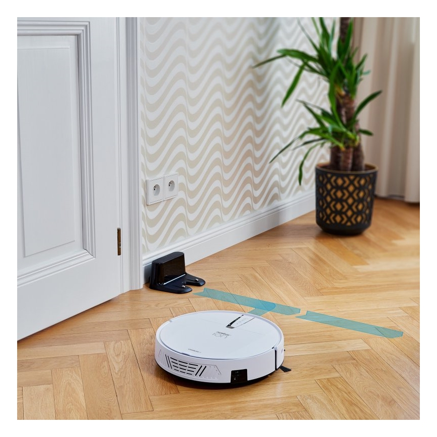 Niceboy ION Charles i4 - Viedais robota putekļu sūcējs 2in1 4400 mAh Wi-Fi balta + tālvadības pults