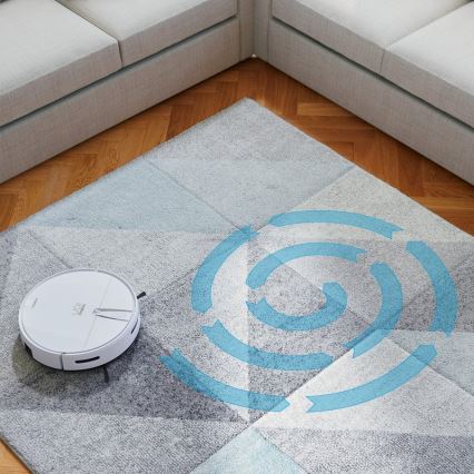 Niceboy ION Charles i4 - Viedais robota putekļu sūcējs 2in1 4400 mAh Wi-Fi balta + tālvadības pults