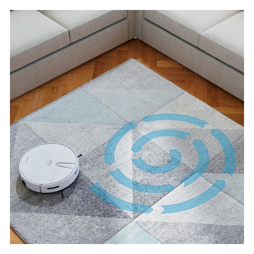 Niceboy ION Charles i4 - Viedais robota putekļu sūcējs 2in1 4400 mAh Wi-Fi balta + tālvadības pults