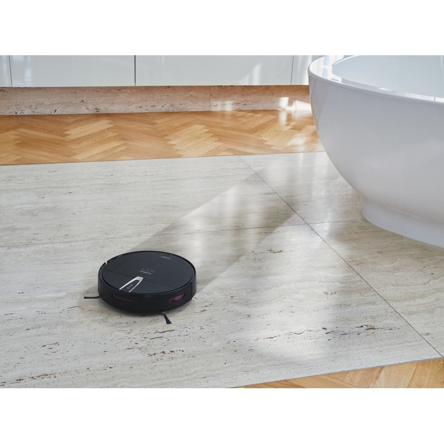 Niceboy ION Charles i4 - Viedais robota putekļu sūcējs 2in1 4400 mAh Wi-Fi melna + tālvadības pults