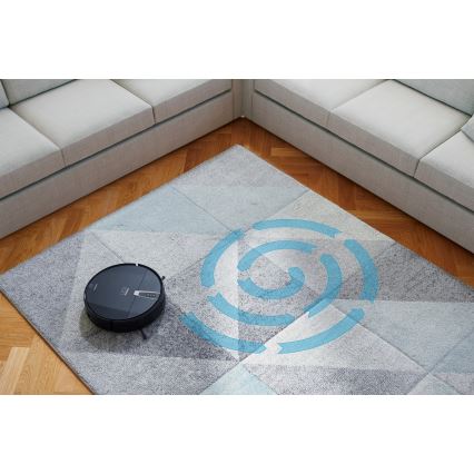 Niceboy ION Charles i4 - Viedais robota putekļu sūcējs 2in1 4400 mAh Wi-Fi melna + tālvadības pults