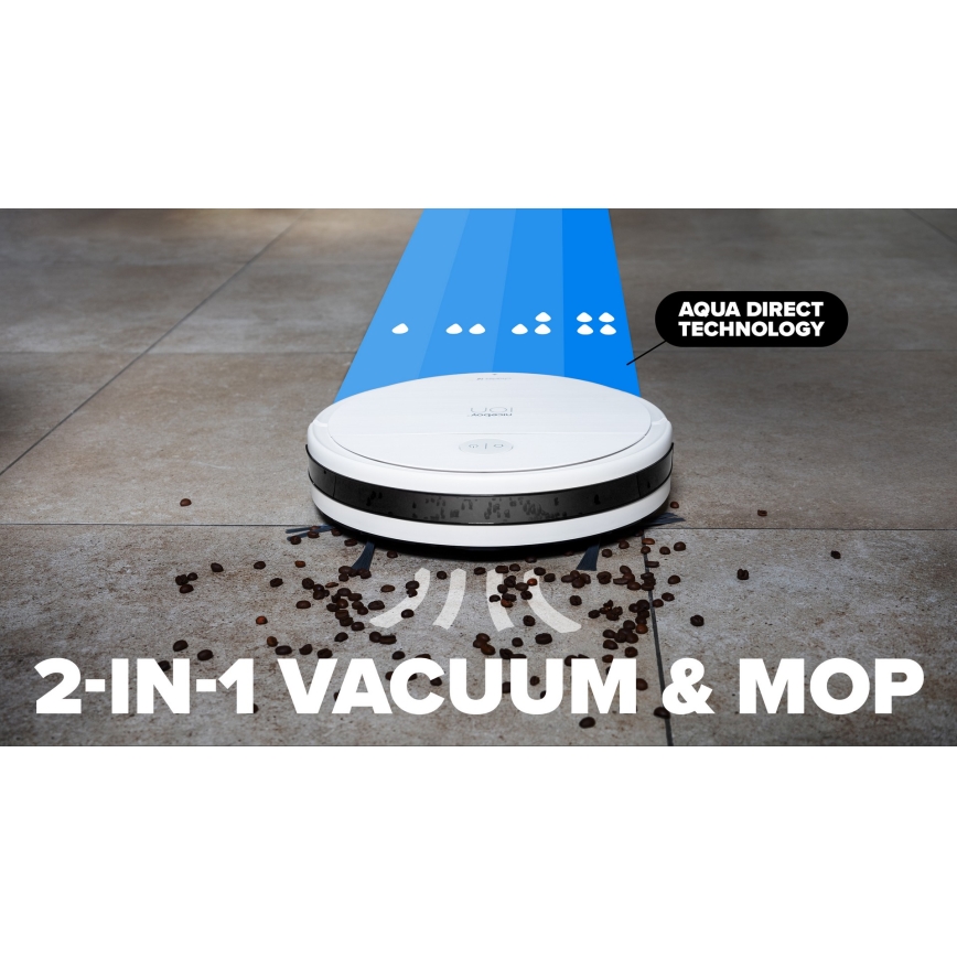 Niceboy ION Charles i6 - Viedais 2in1 robots putekļsūcējs 2600 mAh Wi-Fi balts