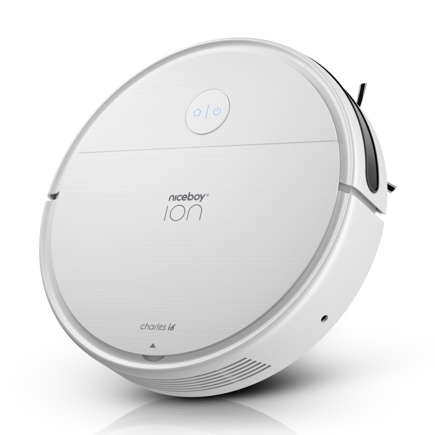 Niceboy ION Charles i6 - Viedais robota putekļu sūcējs 2in1 2600 mAh Wi-Fi balta
