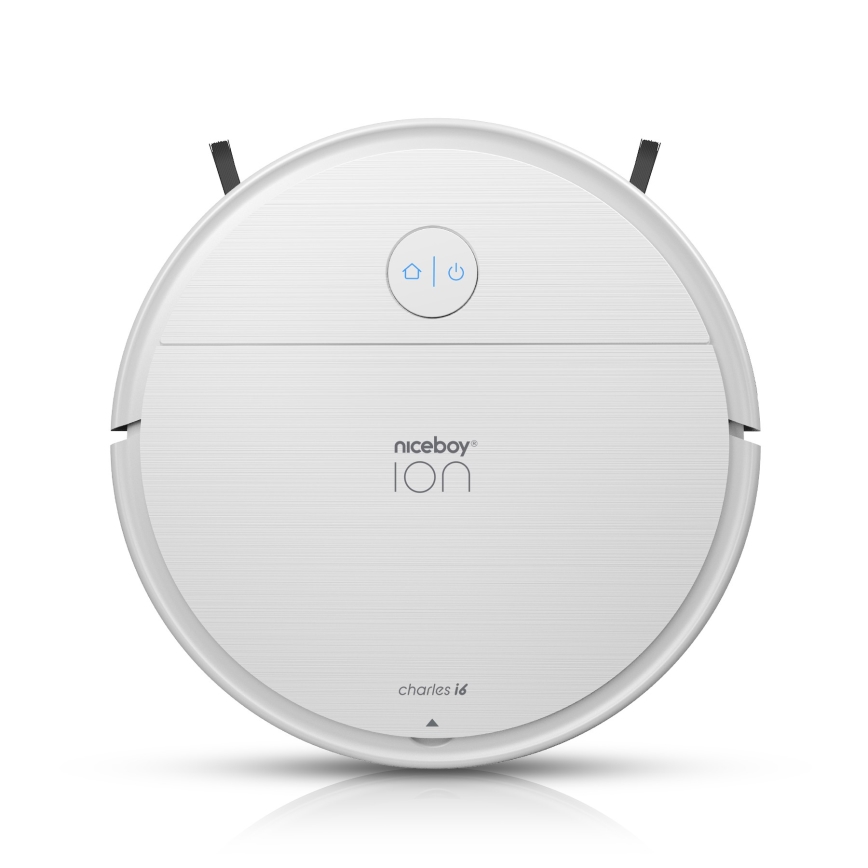 Niceboy ION Charles i6 - Viedais robota putekļu sūcējs 2in1 2600 mAh Wi-Fi balta
