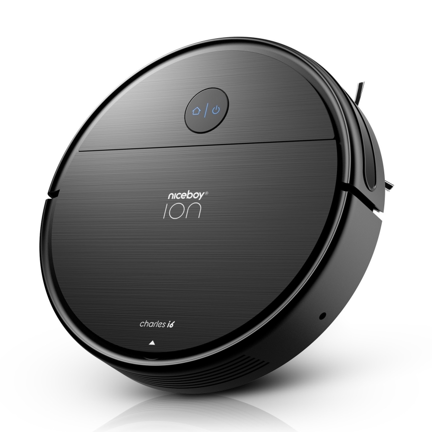 Niceboy ION Charles i6 - Viedais robota putekļu sūcējs 2in1 2600 mAh Wi-Fi melna
