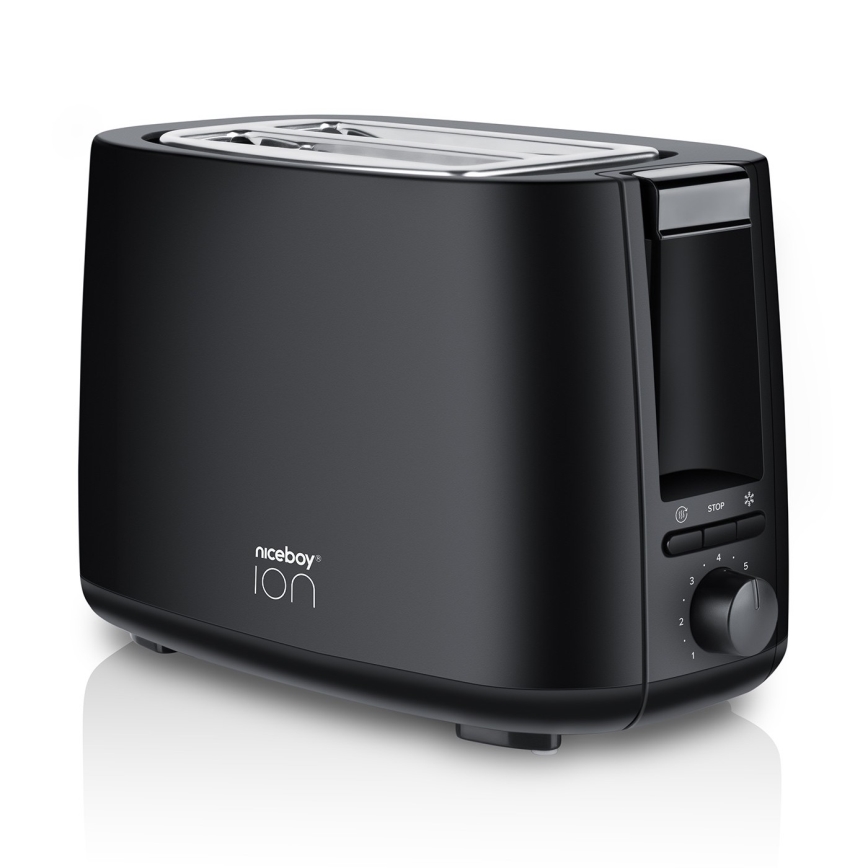 Niceboy ION Cruncher C1 - Tosteris ar divām atverēm un grauzdētavu 750W/230V melna