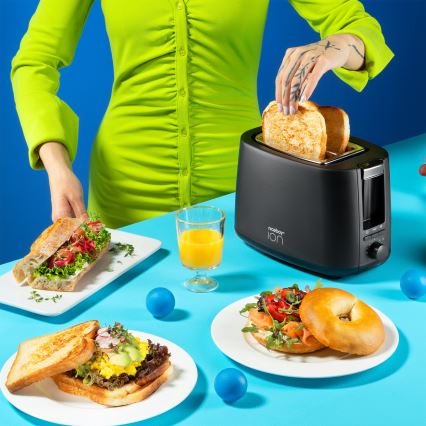 Niceboy ION Cruncher C1 - Tosteris ar divām atverēm un grauzdētavu 750W/230V melna
