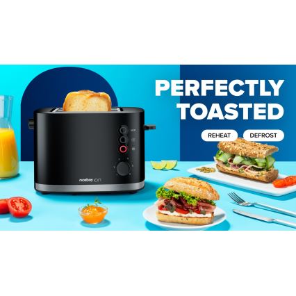 Niceboy ION Cruncher C3 - Tosteris ar divām atverēm un grauzdētavu 870W/230V melna