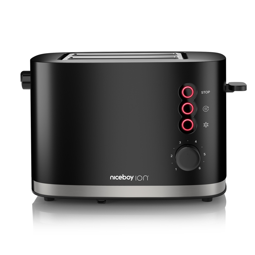 Niceboy ION Cruncher C3 - Tosteris ar divām atverēm un grauzdētavu 870W/230V melna