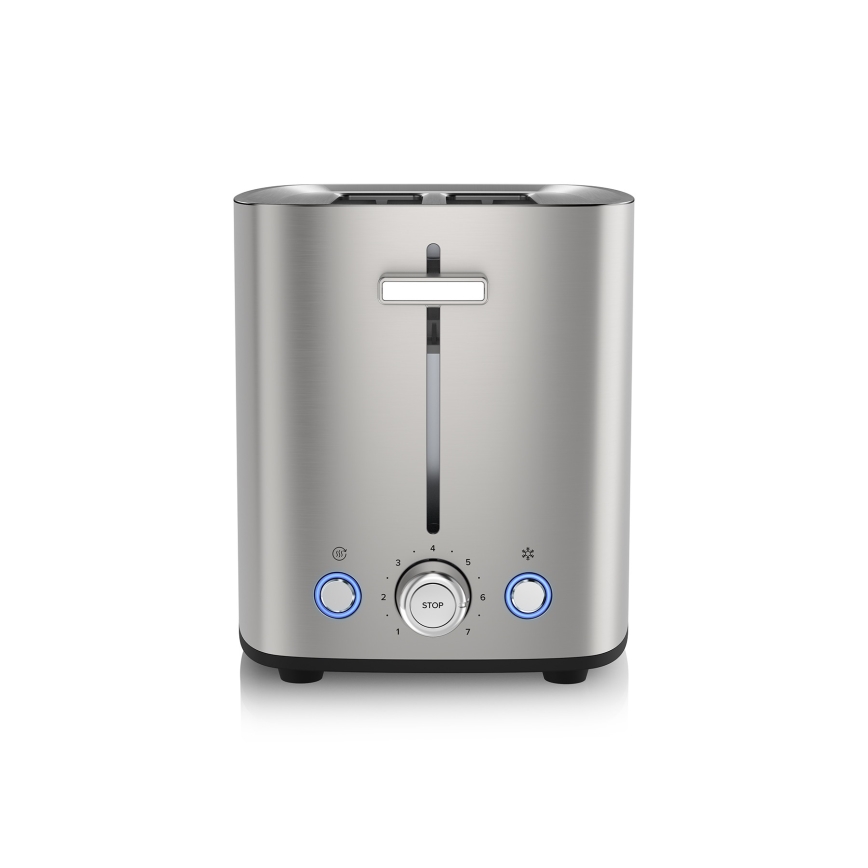 Niceboy ION Cruncher C4 - Tosteris ar divām atverēm un grauzdētavu 850W/230V nerūsējošs tērauds