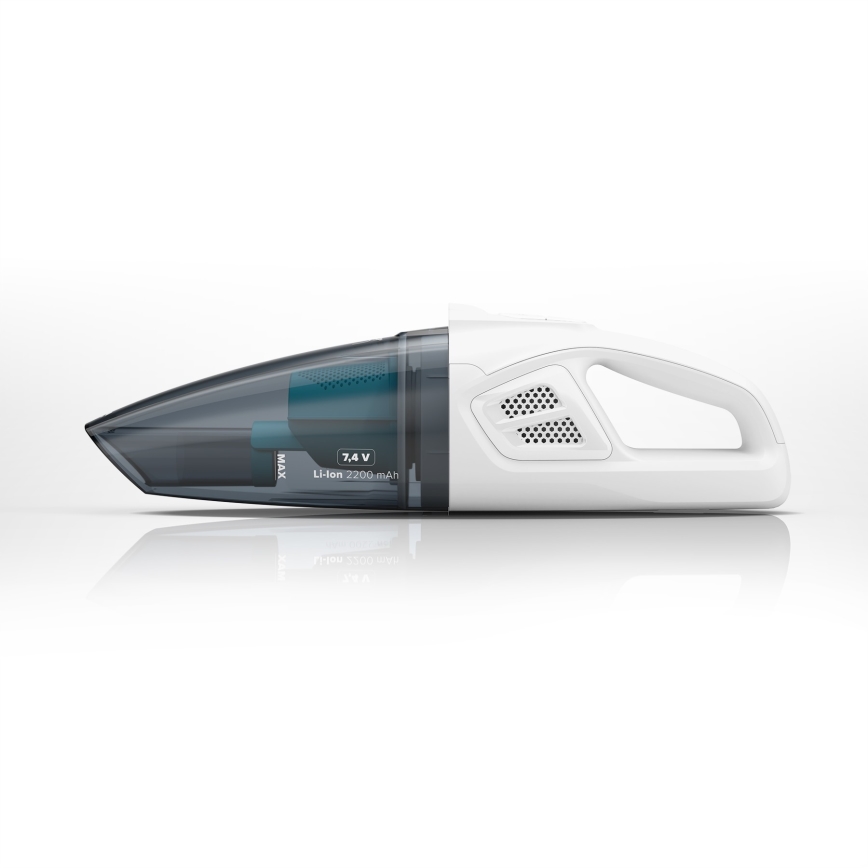 Niceboy ION Hurricane R1 - Uzlādējams rokas putekļu sūcējs 50W/2200 mAh balta/zila
