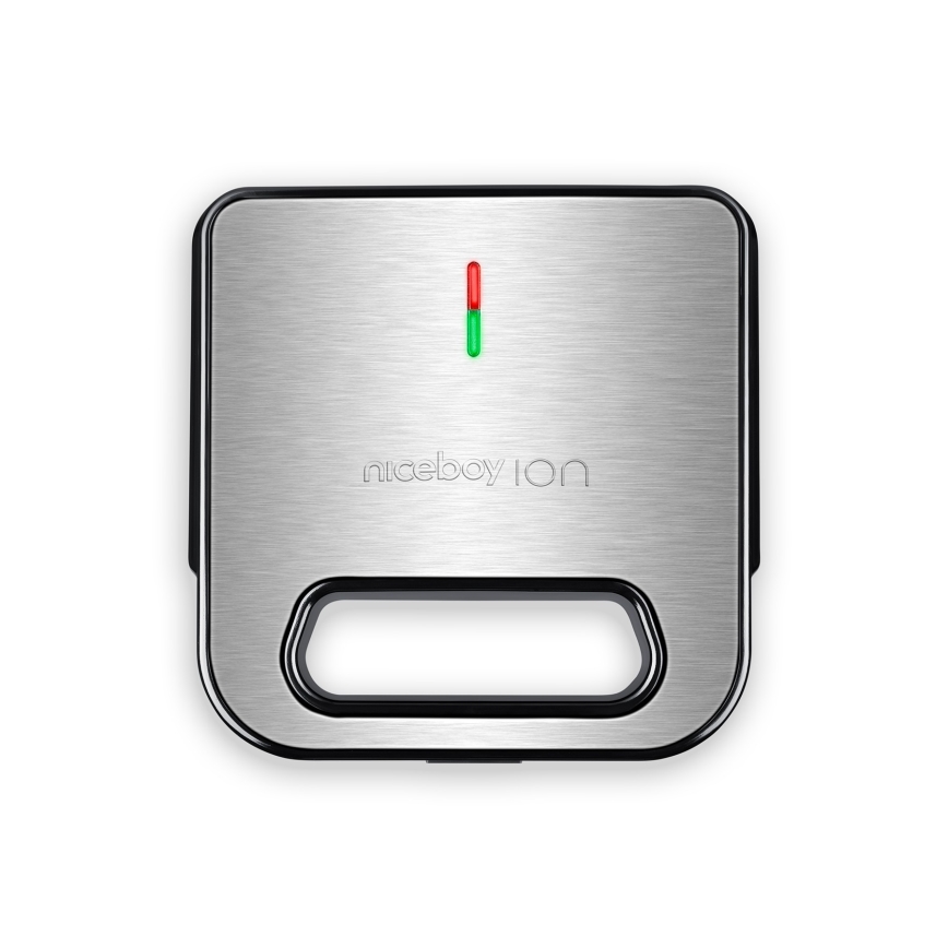 Niceboy ION Snacker S1 - Sviestmaižu pagatavošanas ierīce 750W/230V matēts hroms/melna