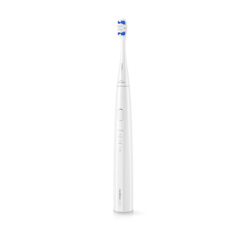 Niceboy ION Sonic Kids - Bērnu ultraskaņas zobu birste 500 mAh IPX7 balta