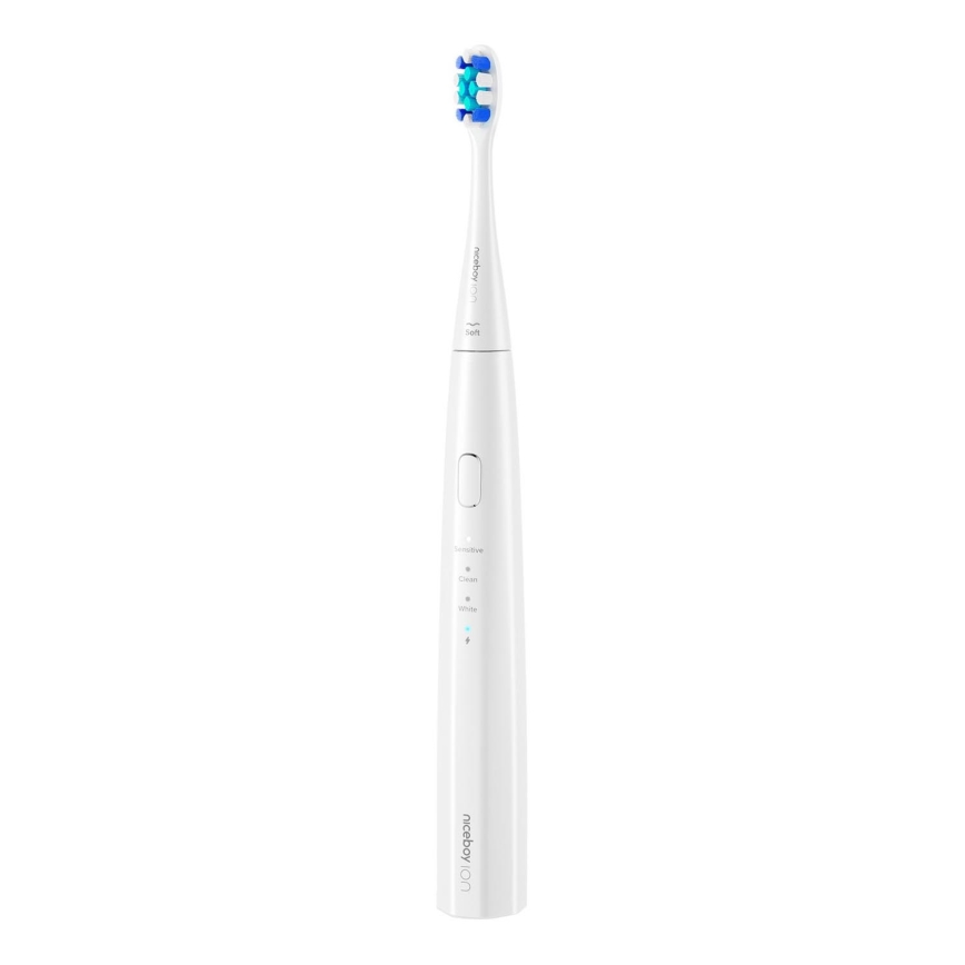 Niceboy ION Sonic Lite - Soniska zobu birste 500 mAh IPX7 balta