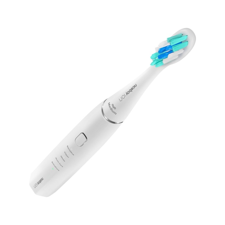 Niceboy ION Sonic - Ultraskaņas zobu birste 800 mAh IPX7 balta