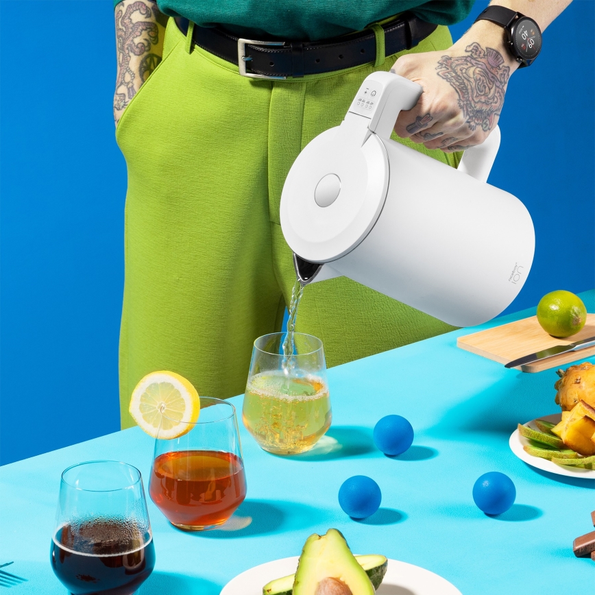 Niceboy ION ThermoKettle TK5 - Tējkanna ar termoregulāciju 1,7 l 2200W/230V balta