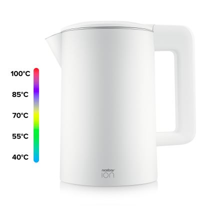 Niceboy ION ThermoKettle TK5 - Tējkanna ar termoregulāciju 1,7 l 2200W/230V balta