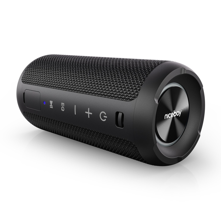 Niceboy Orion - LED Bezvadu skaļrunis ar mikrofonu 24W/2200 mAh IPX7 melna