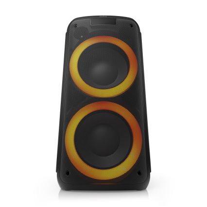 Niceboy PARTY Boss 2 - LED Bezvadu skaļrunis ar mikrofonu un lādētājakumulators funkcija 200W/4500 mAh + tālvadības pults