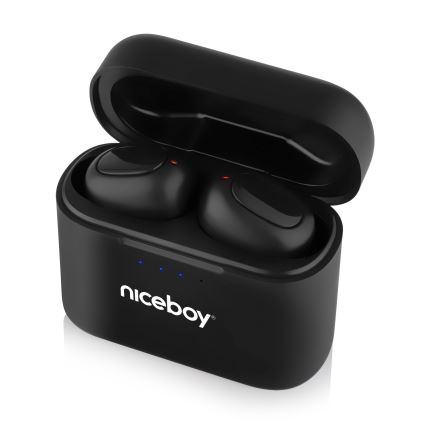 Niceboy Podsie 4 - Bezvadu austiņas IP54 melnas