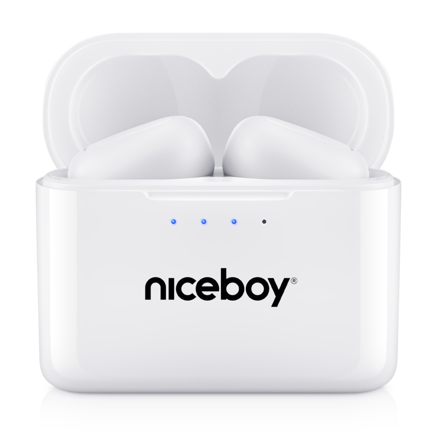 Niceboy Podsie 4 - Bezvadu earphones IP54 balta