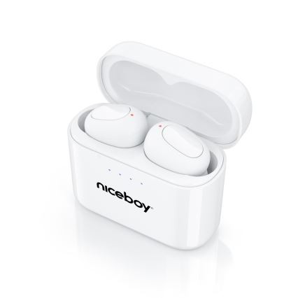 Niceboy Podsie 4 - Bezvadu earphones IP54 balta