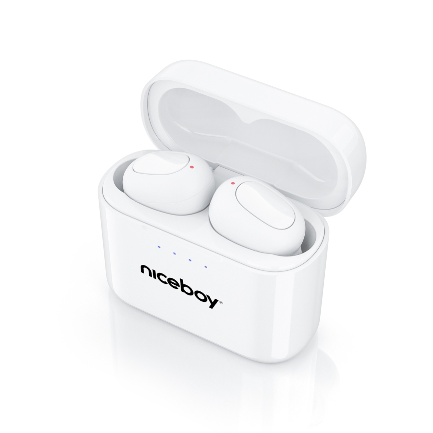 Niceboy Podsie 4 - Bezvadu earphones IP54 balta