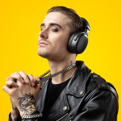 Niceboy Sora - Bezvadu austiņas ar mikrofonu 250 mAh IPX4 melna