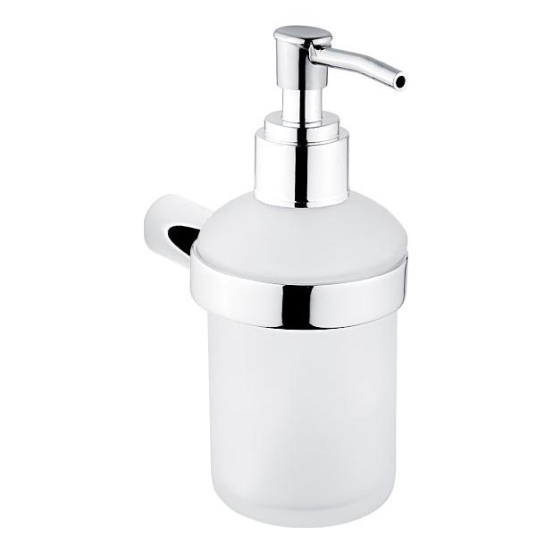 NIMCO BR 11031C-26 - Sienas ziepju dozators BORMO 180 mm matēts stikls/spīdīgi hromēts