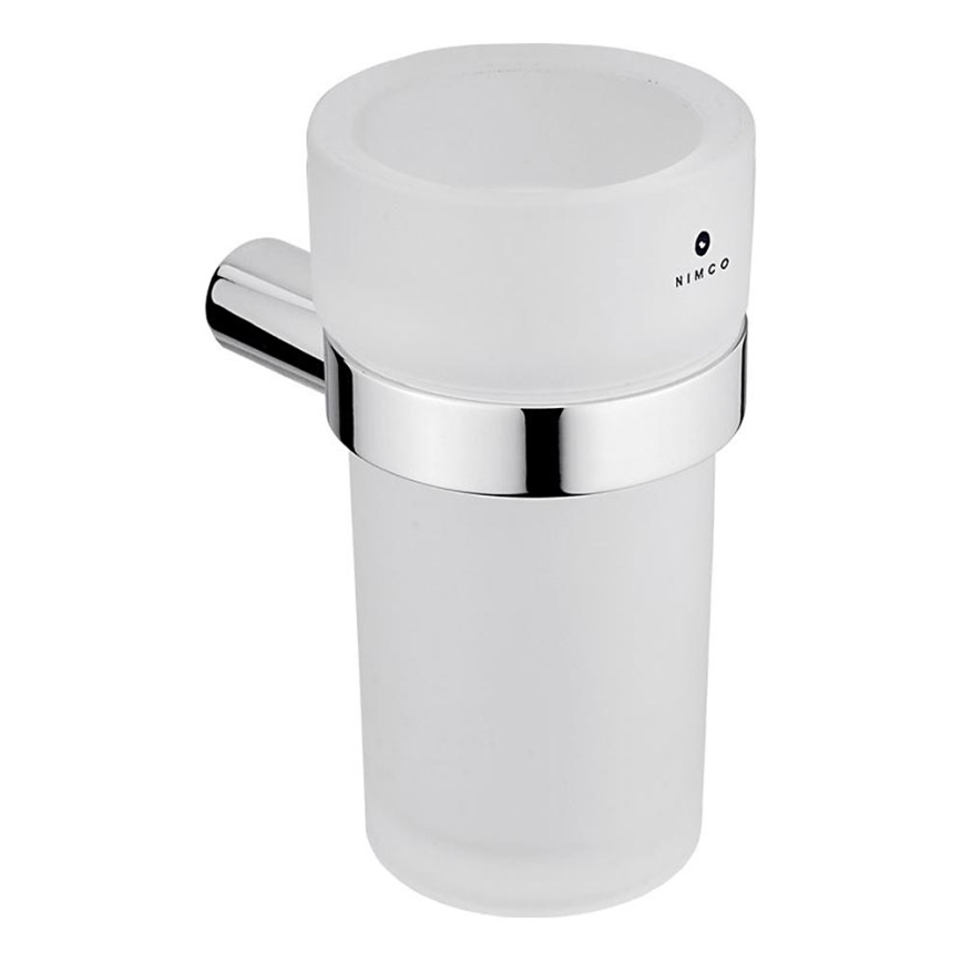 NIMCO BR 11058W-26 - Pie sienas stiprināms zobu birstes turētājs BORMO matēts stikls/spīdīgi hromēts