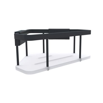 NIMCO Ki-14003-B-90 - Dušas sienas plaukts KIBO matēts melna/balta