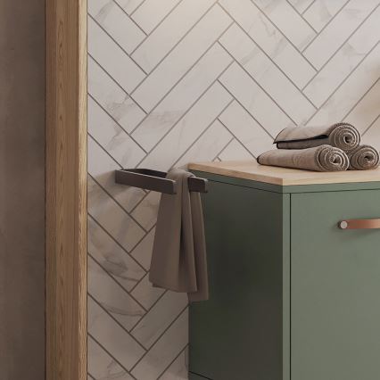 NIMCO MAC 29098-90 - Sienas dvieļu turētājs MAYA 37 cm matēts melna