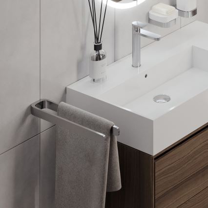 NIMCO NK 30098-26 - Sienas dvieļu turētājs NIKAU 39 cm spīdīgi hromēts