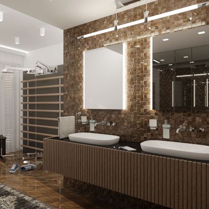 NIMCO ZP 11001 - LED vannas istabas spogulis ar aizmugurējo apgaismojumu, LED/21W/230V, 6500K, 70x50 cm, IP44