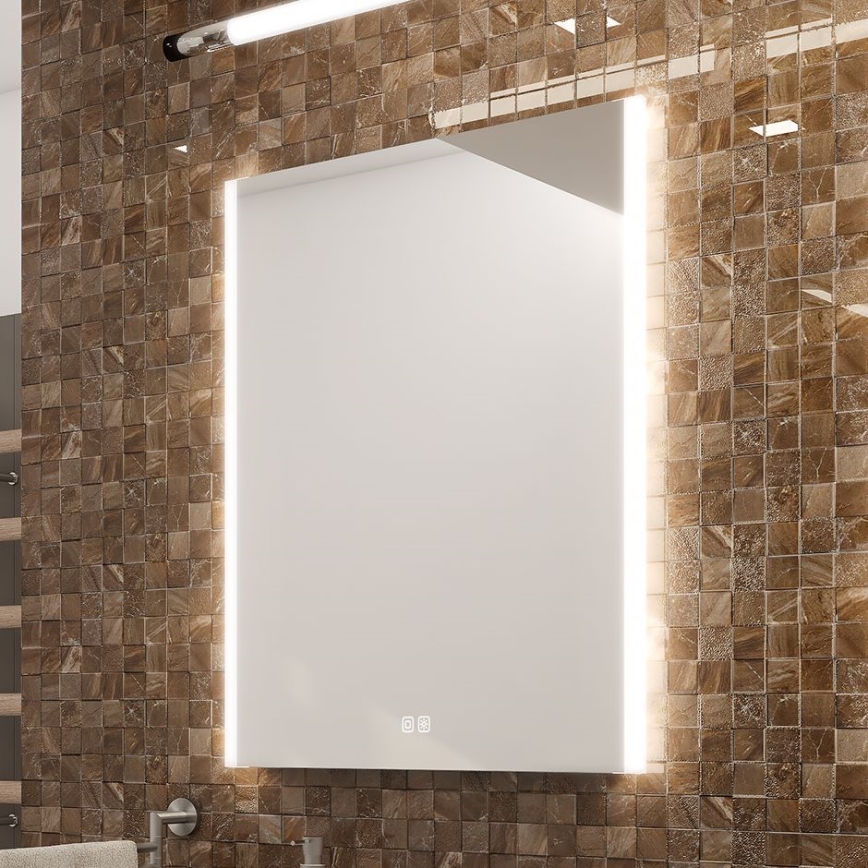 NIMCO ZP 11001VX - LED Aptumšojams vannas istabas spogulis ar fona apgaismojumu LED/21W/230V 3000-6500K 70x50 cm IP44