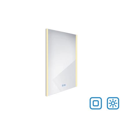NIMCO ZP 11001VX - LED Aptumšojams vannas istabas spogulis ar fona apgaismojumu LED/21W/230V 3000-6500K 70x50 cm IP44